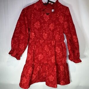 Shop The Mint Girls Size 8 Red Floral Babydoll Dress Through It All Valentines